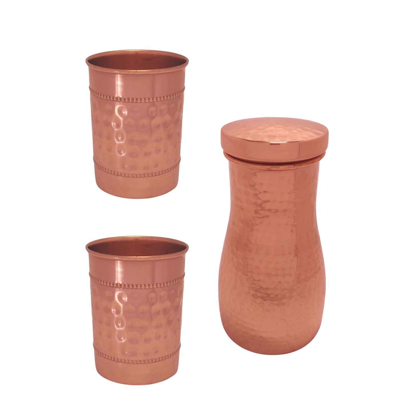 Pure Copper Jug & glass Set