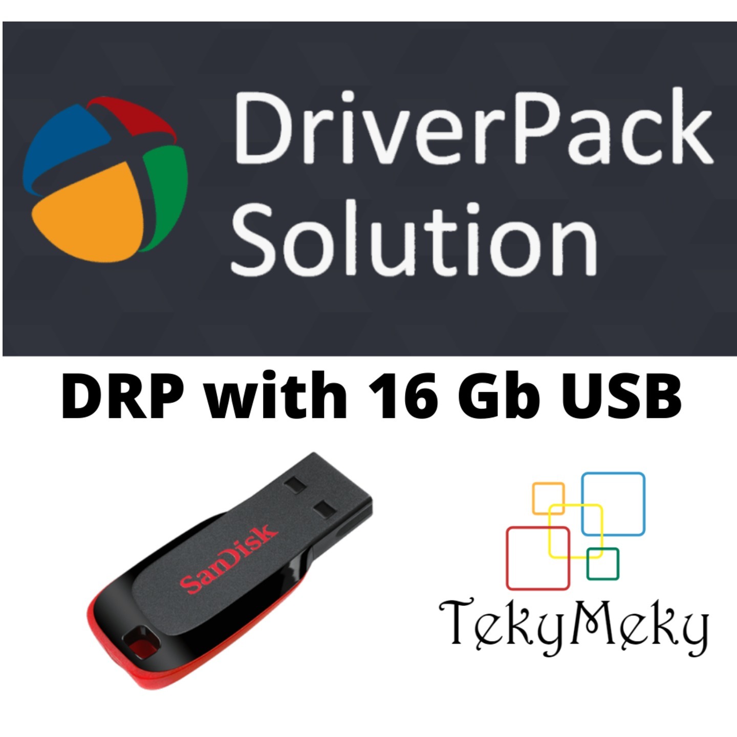 Driver Pack Solution Offline with 16 Gb Usb Pendrive