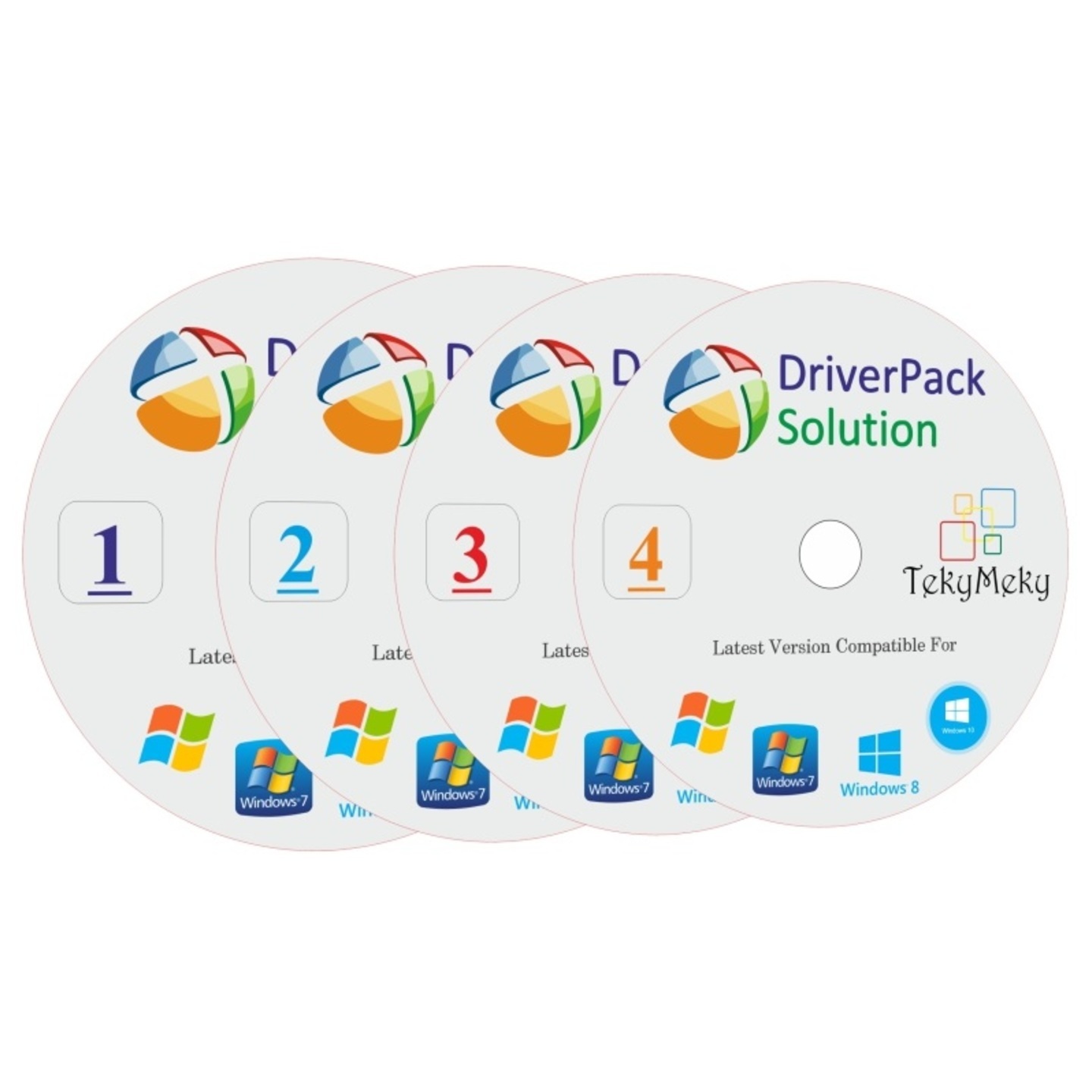 Driver Pack Solution Offline 4 DVD Pack with Most Graphics Cards Drivers