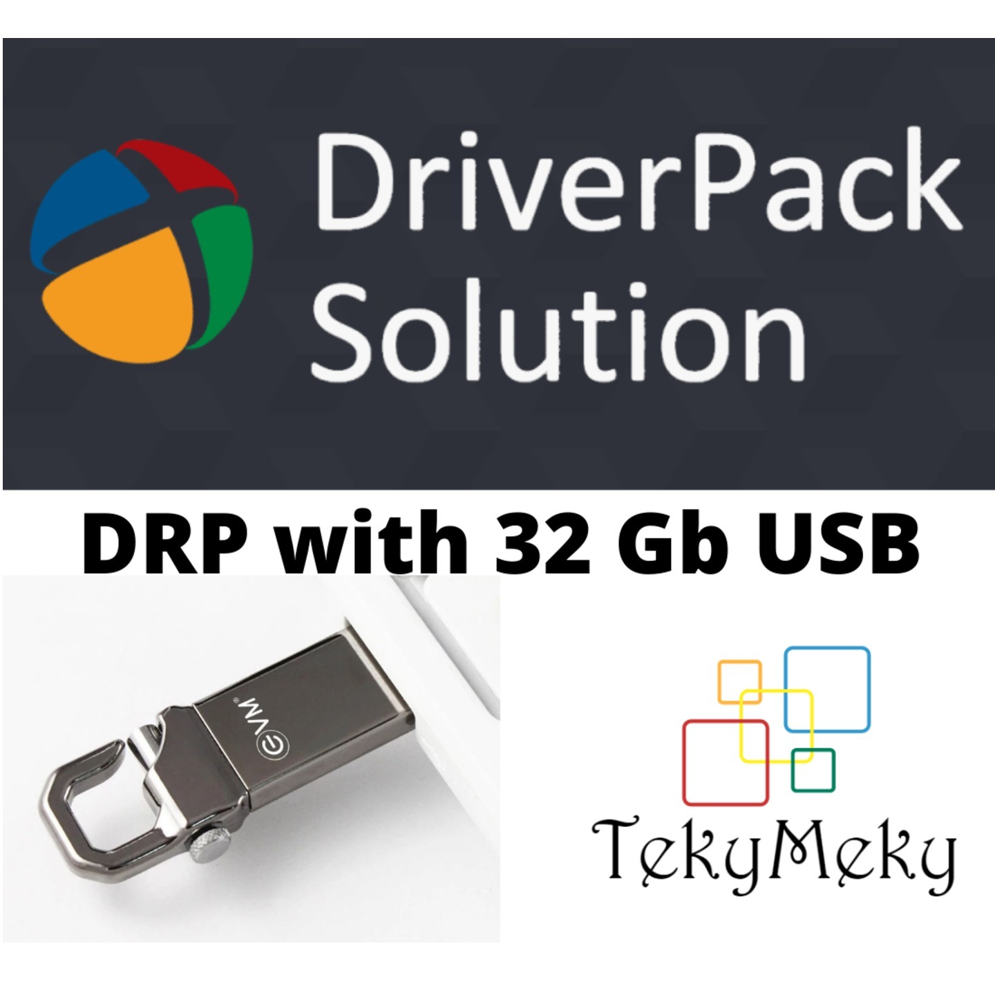 Driver Pack Solution Offline full version with 32 Gb Usb Metal Pendrive