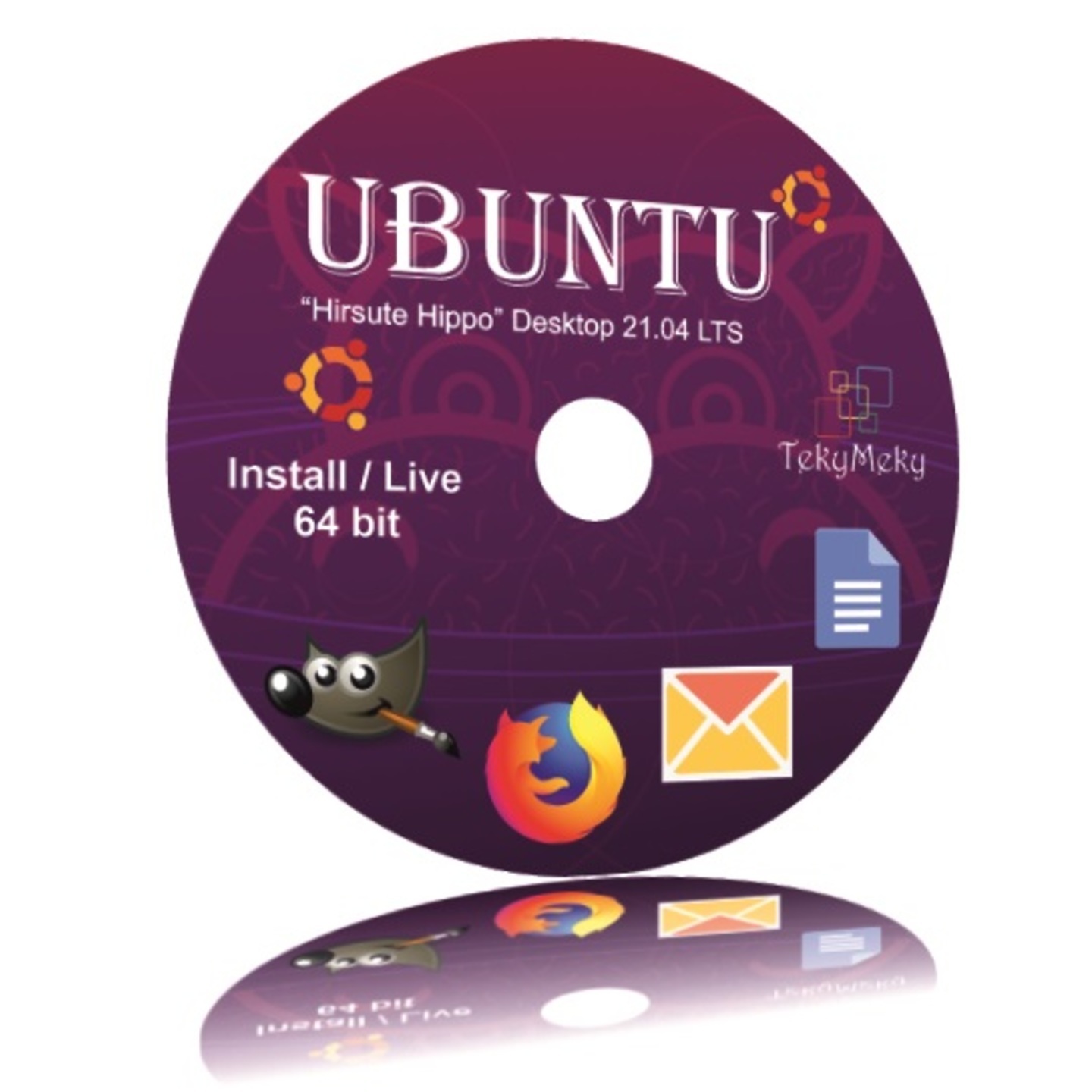 Ubuntu Linux Ver 21.10 Live + Installer 64 Bit Desktop Operating System