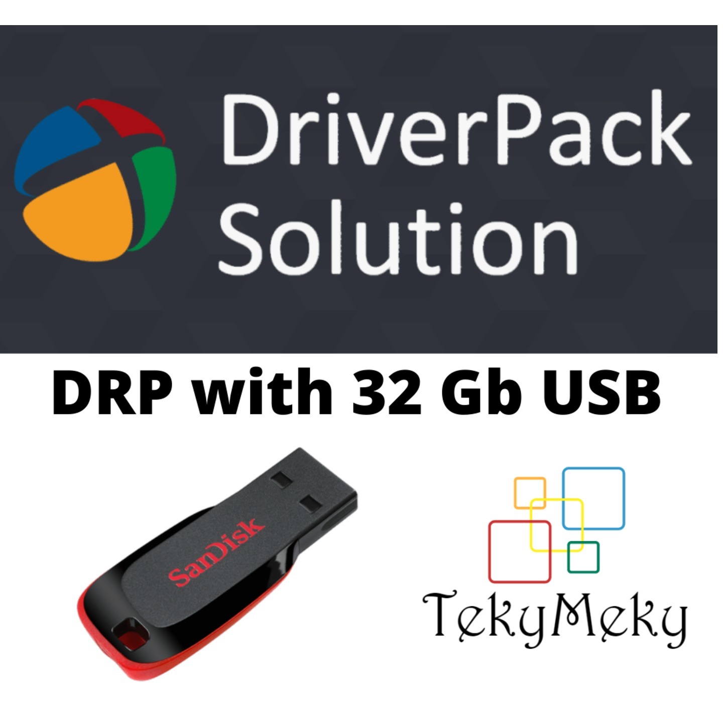 Driver Pack Solution Offline full version with 32 Gb Usb Pendrive