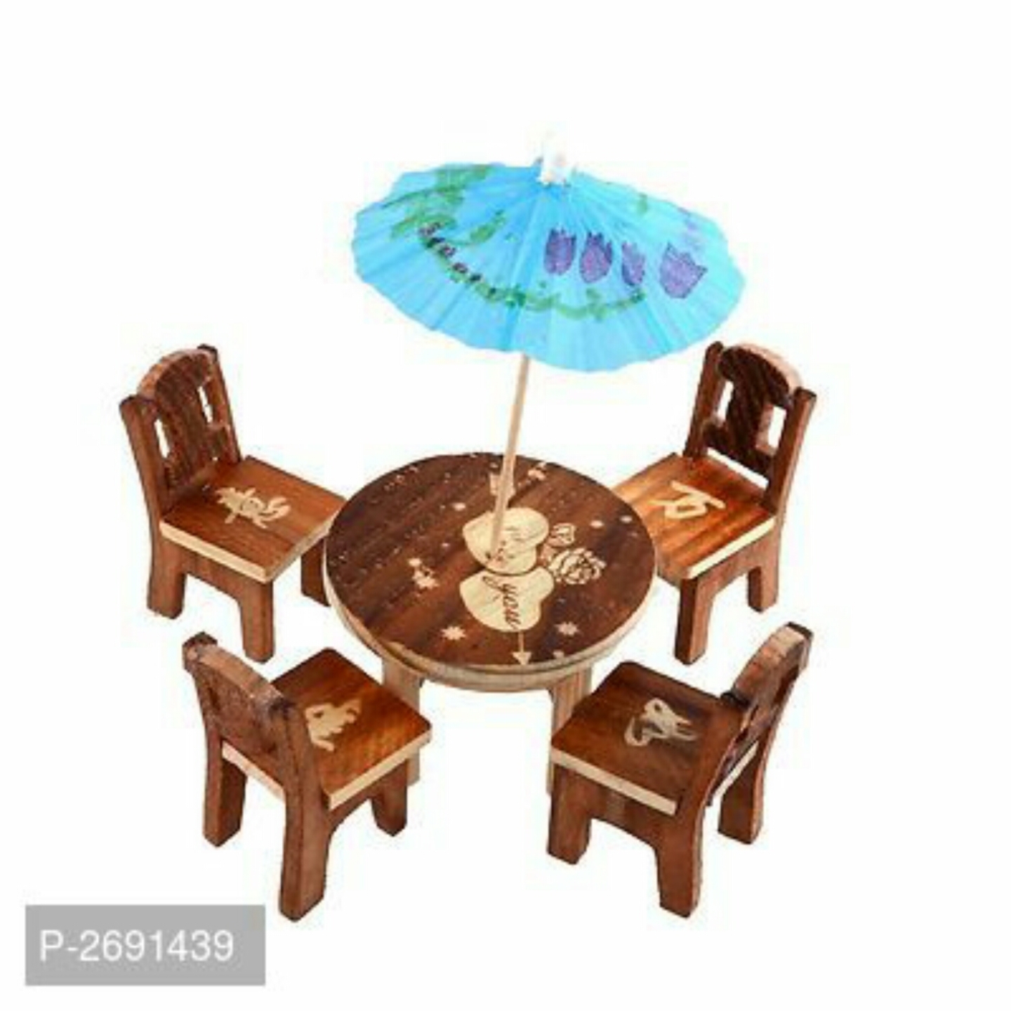 SGKN Wooden Chair Showpiece Set(G)