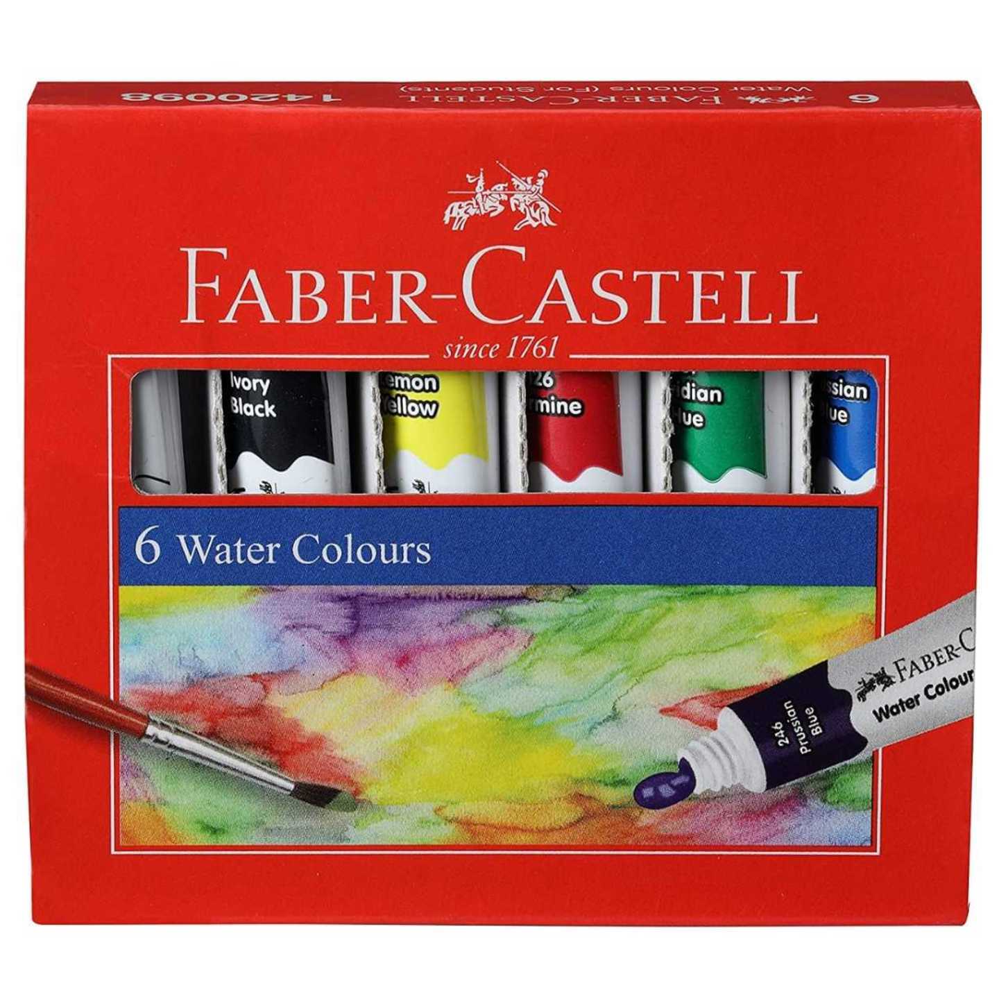 Faber Castell Student water colour 5ml tubes set of 6