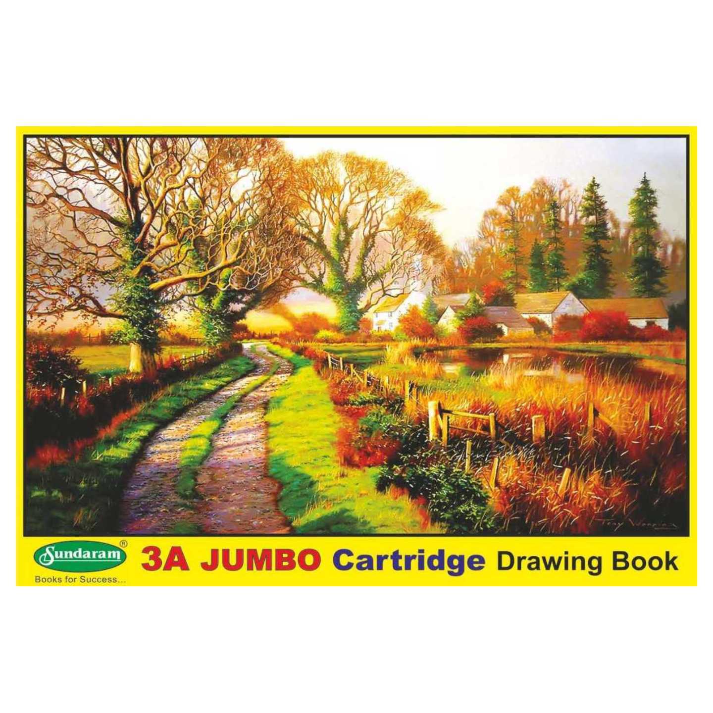 SUNDARAM - D-4 3A Jumbo Cartridge Drawing Book Pack of 6