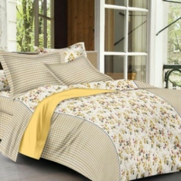 Sohas Cotton Printed Double Bedsheet With Pillow Cover