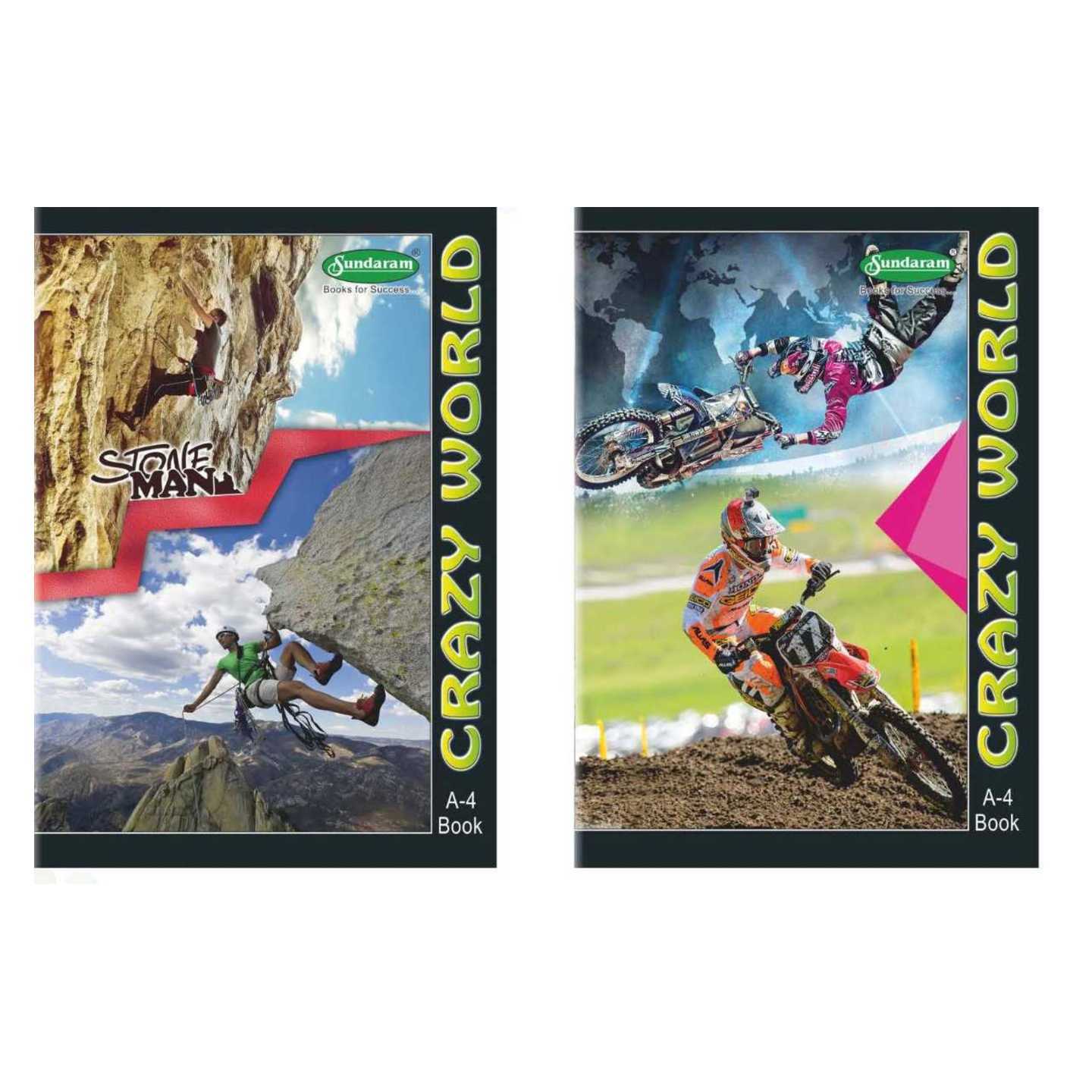 Sundaram's Crazy World A/4 Book 172pg (Pack of 6)