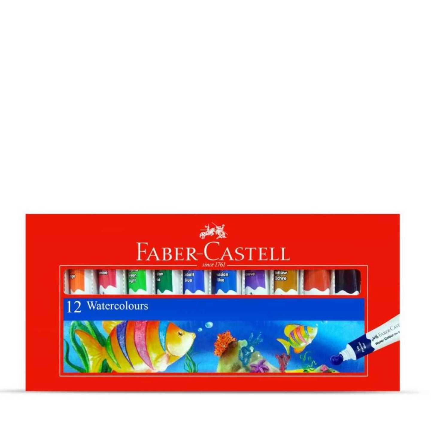 Faber Castell Student water colour 5ml tube set of 12