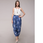 Clamp Dyed Floral Harem Pants