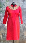 Pink Shaded Silk Chanderi Yoke Kurta