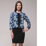 Indigo Printed Floral Jacket
