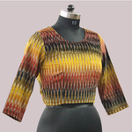 Multi Colored Cotton Ikat Blouse