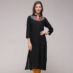 Vintage Silk Kantha Patched Tunic
