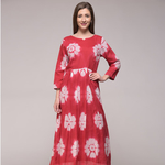Red Floral Maxi