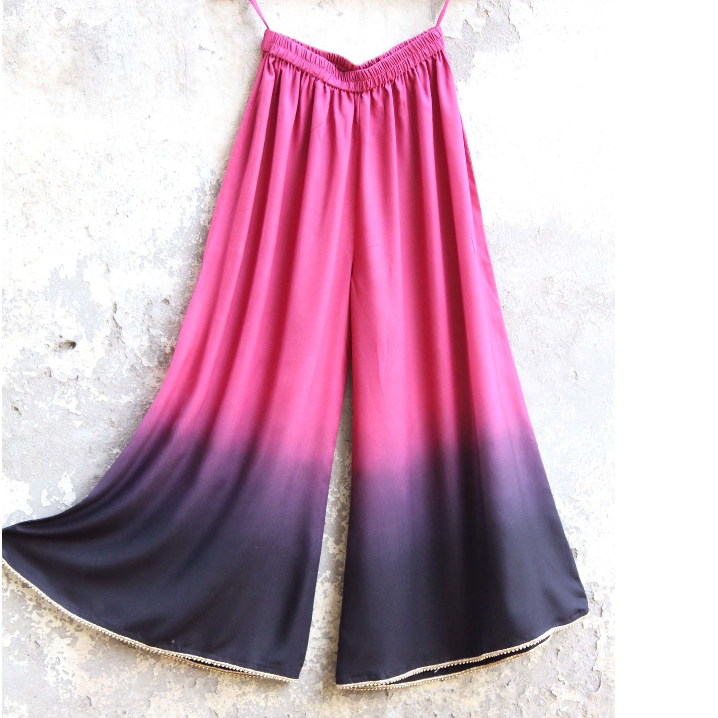 Vine Ombre Dyed Embellished Palazzo