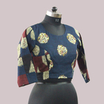 Printed Patch Saree Blouse