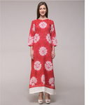 Red Floral Maxi