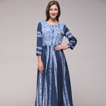 Shibori Pleated Dress