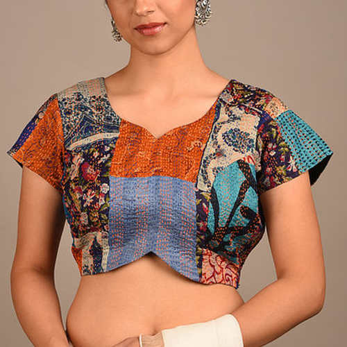 Vintage Silk kantha saree blouse