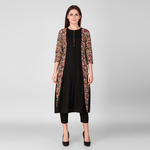 Floral Printed Patch Kurta