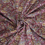 Red Floral Printed Fabric