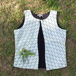 Printed Stripe Silk Waistcoat