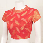Red Benarsi Zari Silk Blouse