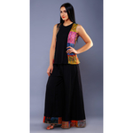 Black Embellished Palazzo Pants