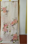 Hand Painted Floral bouquet Handwoven Indian Cotton StoleDupatta