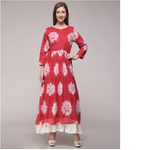 Red Floral Maxi