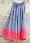 Grey Pink Ombre Embellished Palazzo