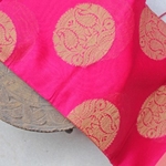 Pink Organza Brocade Indian Ethnic Dupatta
