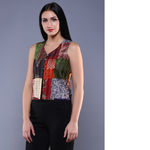 Vintage Silk Kantha Waist Coat