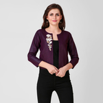 Vine Floral Zari Embroidered Jacket