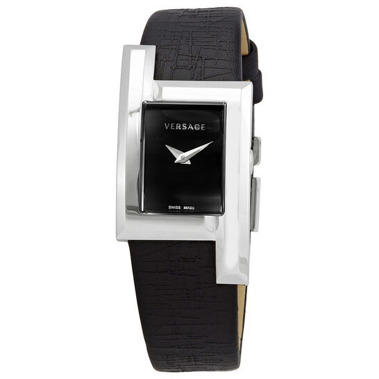 VERSACE Greca Icon Quartz Black Dial Ladies Watch VELU00119