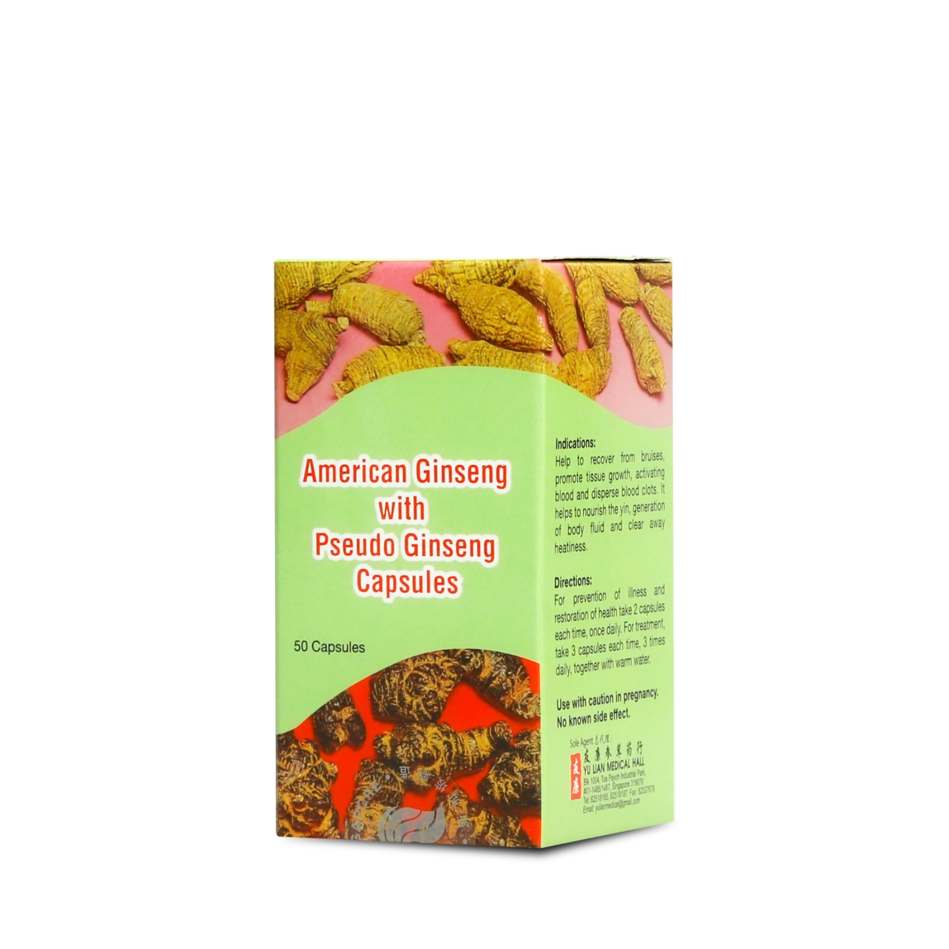 American Ginseng with Pseudo Ginseng Capsule