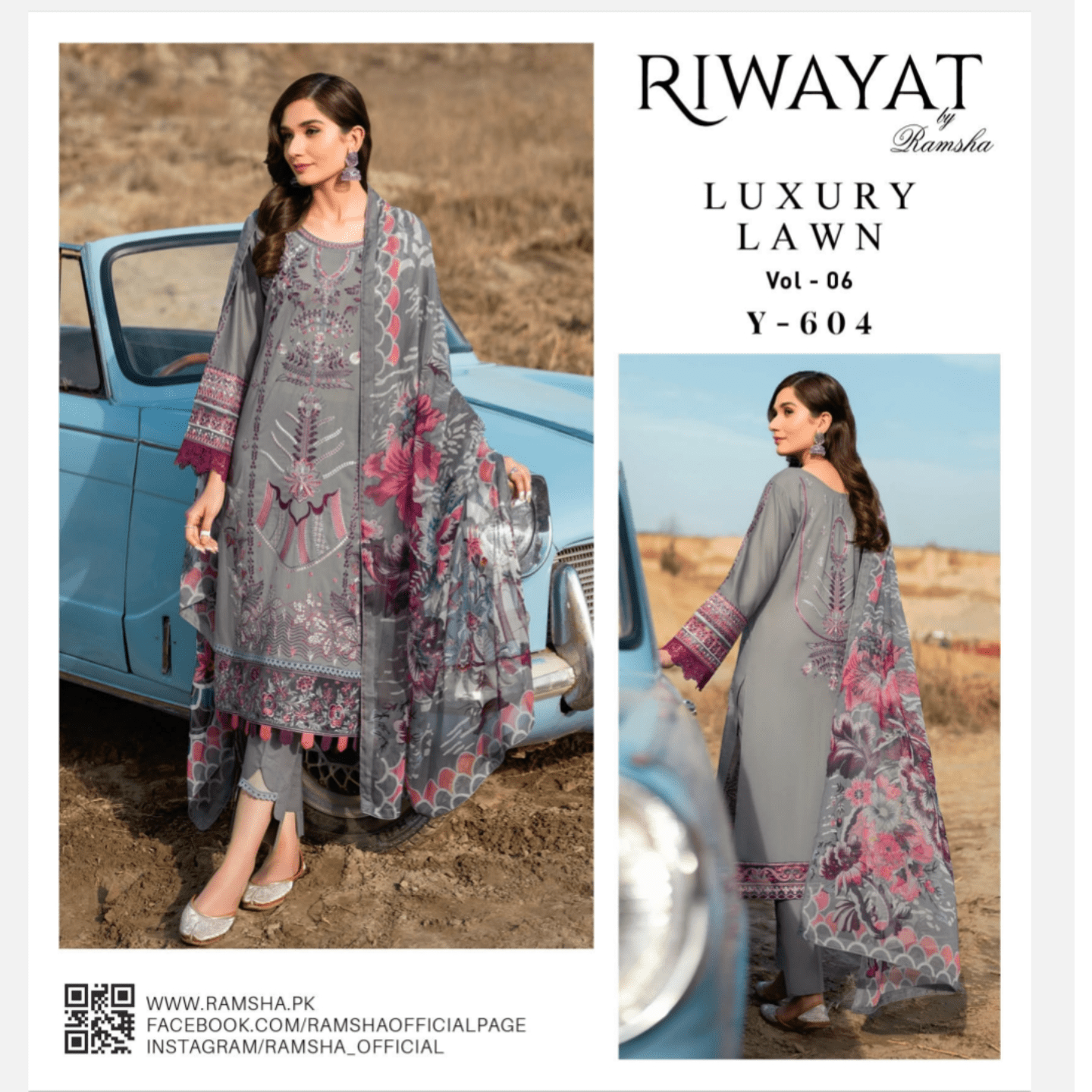 Riwayat luxury Lawn Vol 06 "23"