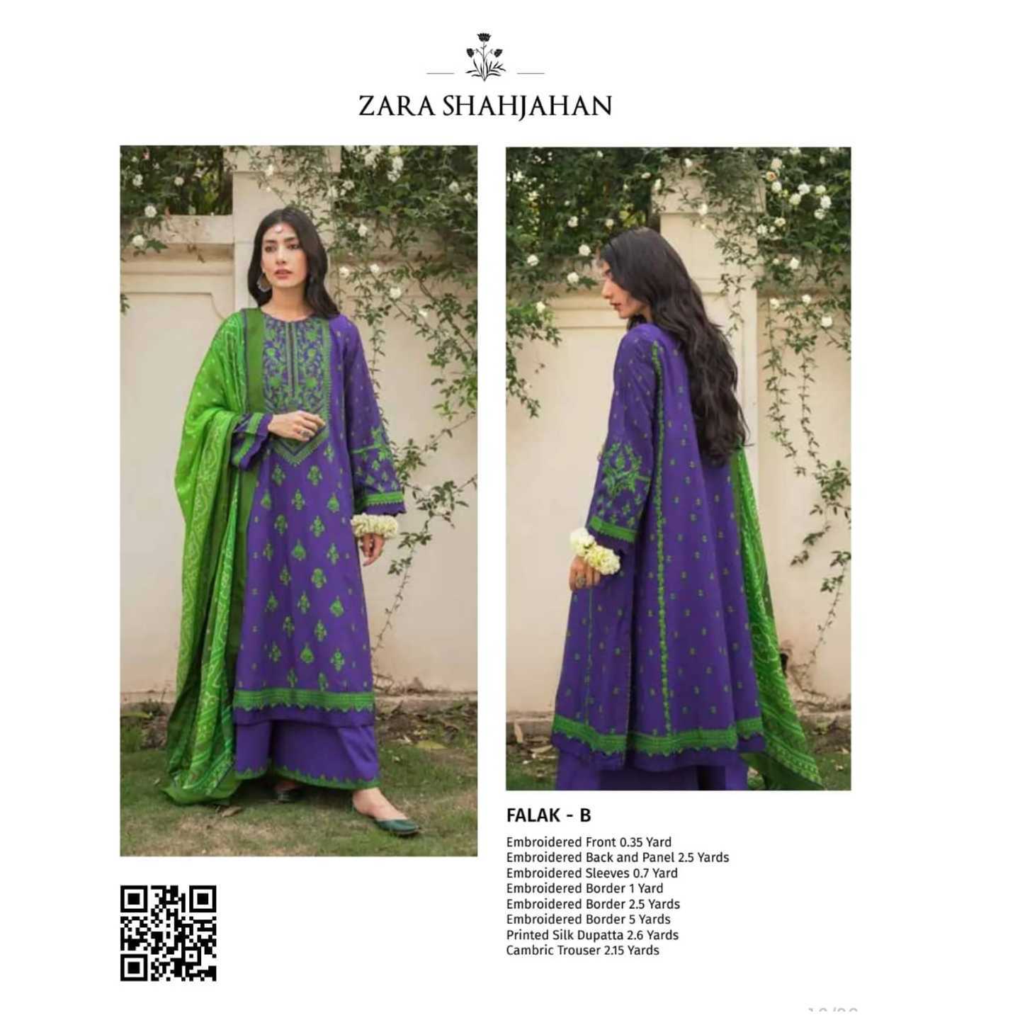 Zarashahjahan Eid Luxury Lawn Unstitched