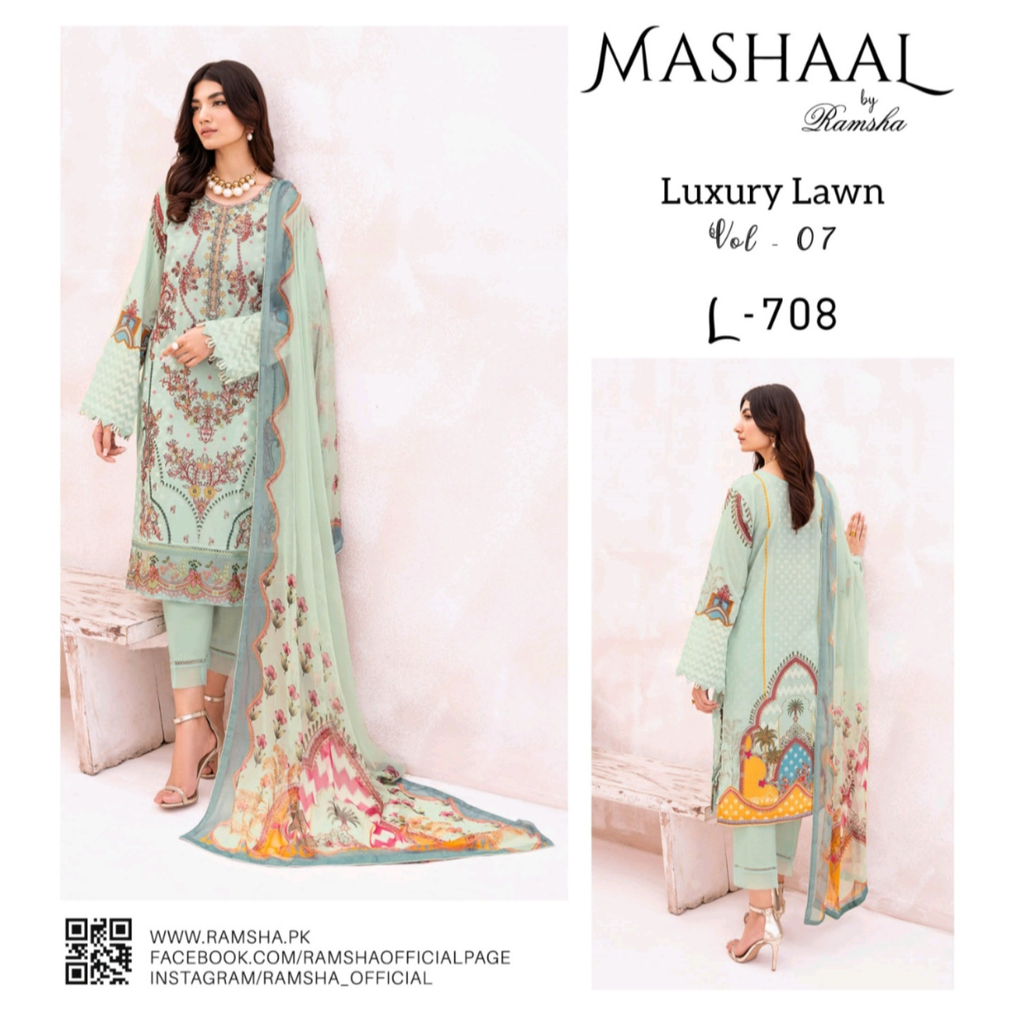 MASHAAL  Luxury Lawn Vol-07
