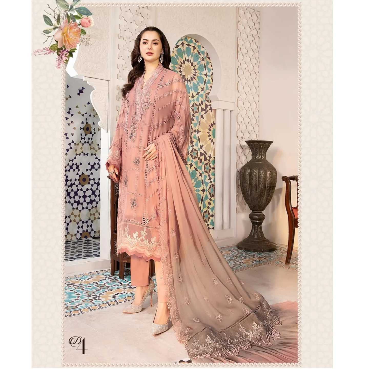 Maria.B. Unstitched Chiffons Eid Collection'22