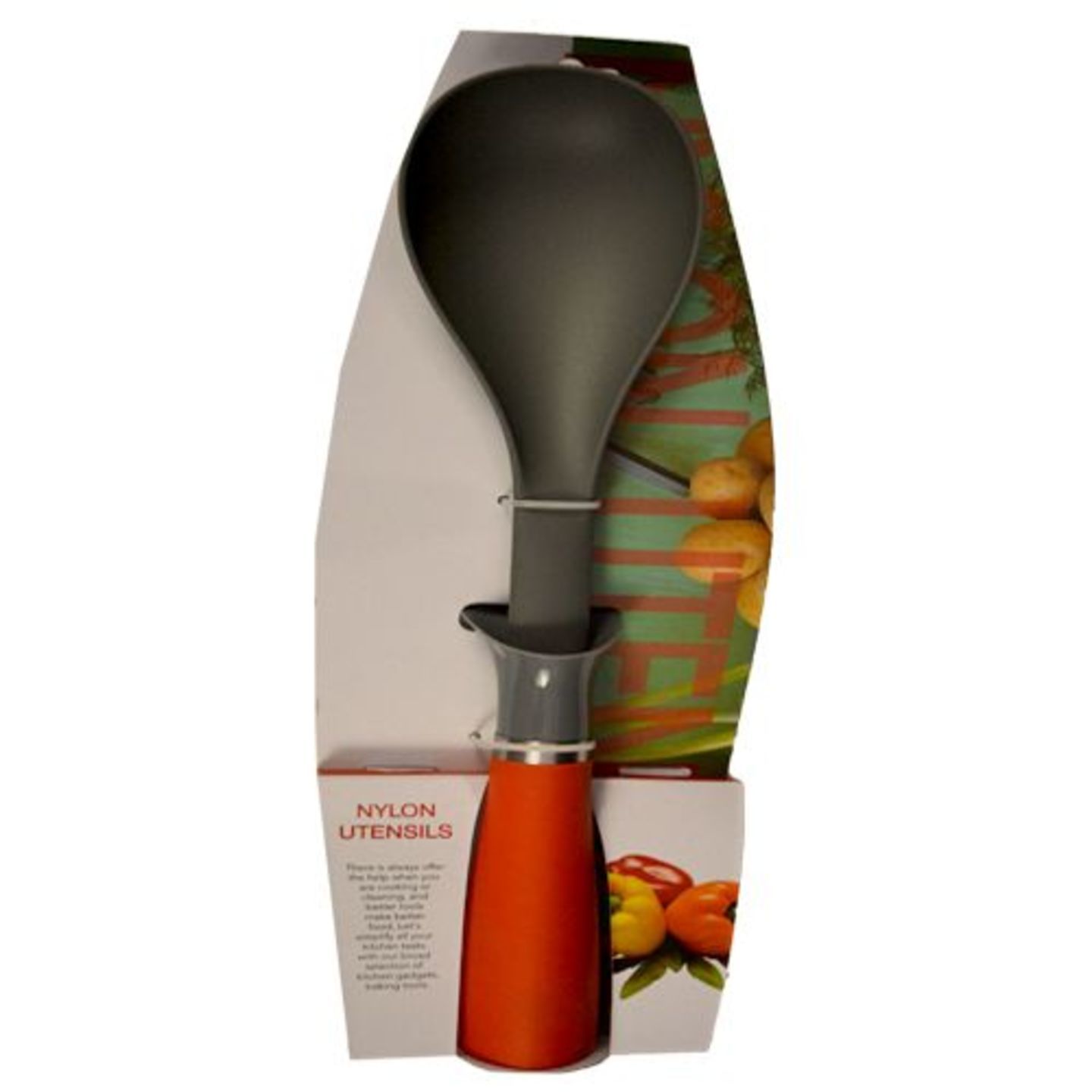 H&B Dal Laddle - Nylon, Silicon Handle, Red, 1 pc