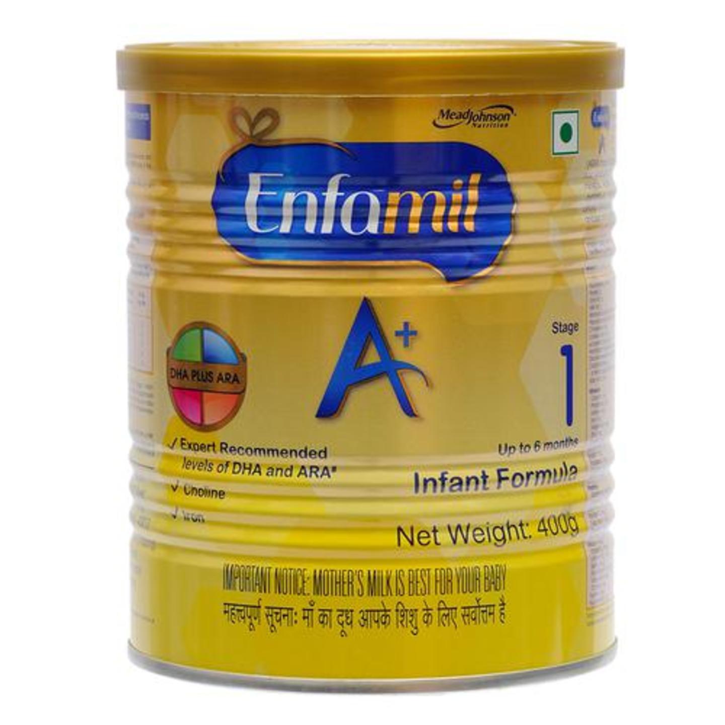 Enfamil A+ Stage 1 - Infant Formula, 3x400 g Multipac