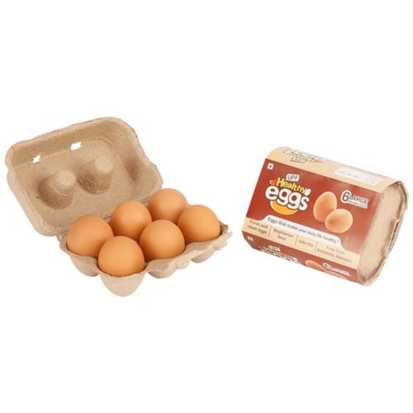 UPF Healthy Brown Eggs, 6 pcs