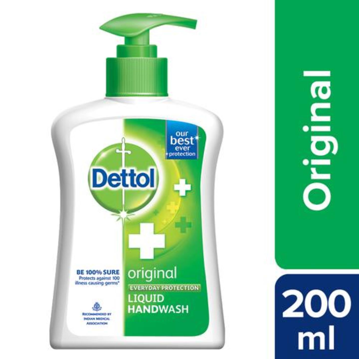 Dettol Original Hand Wash Liquid Pump, 200 ml