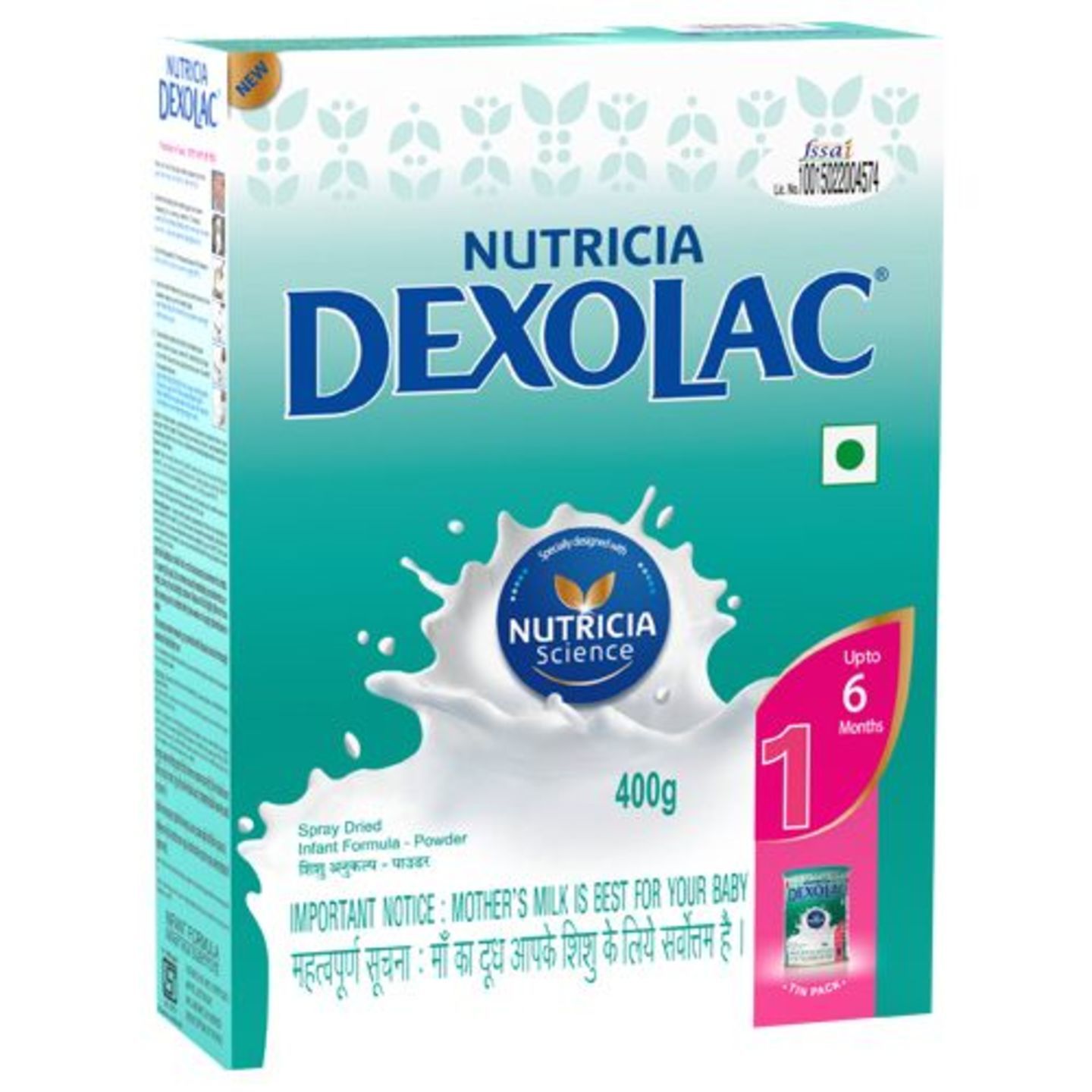 Dexolac Infant Formula - Powder, Stage 1, BIB, 400 g