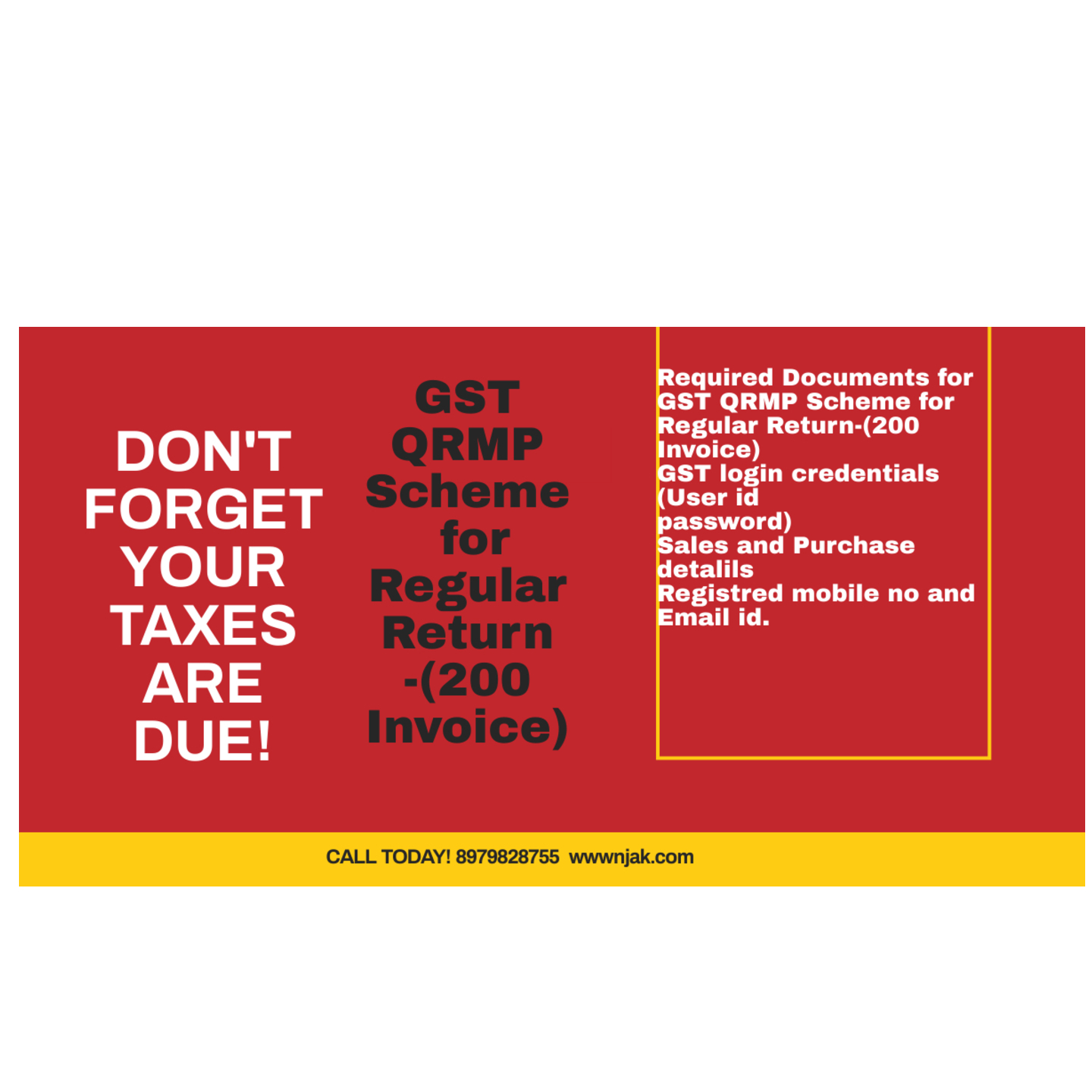 GST QRMP Scheme for Regular Return-(200 Invoice)