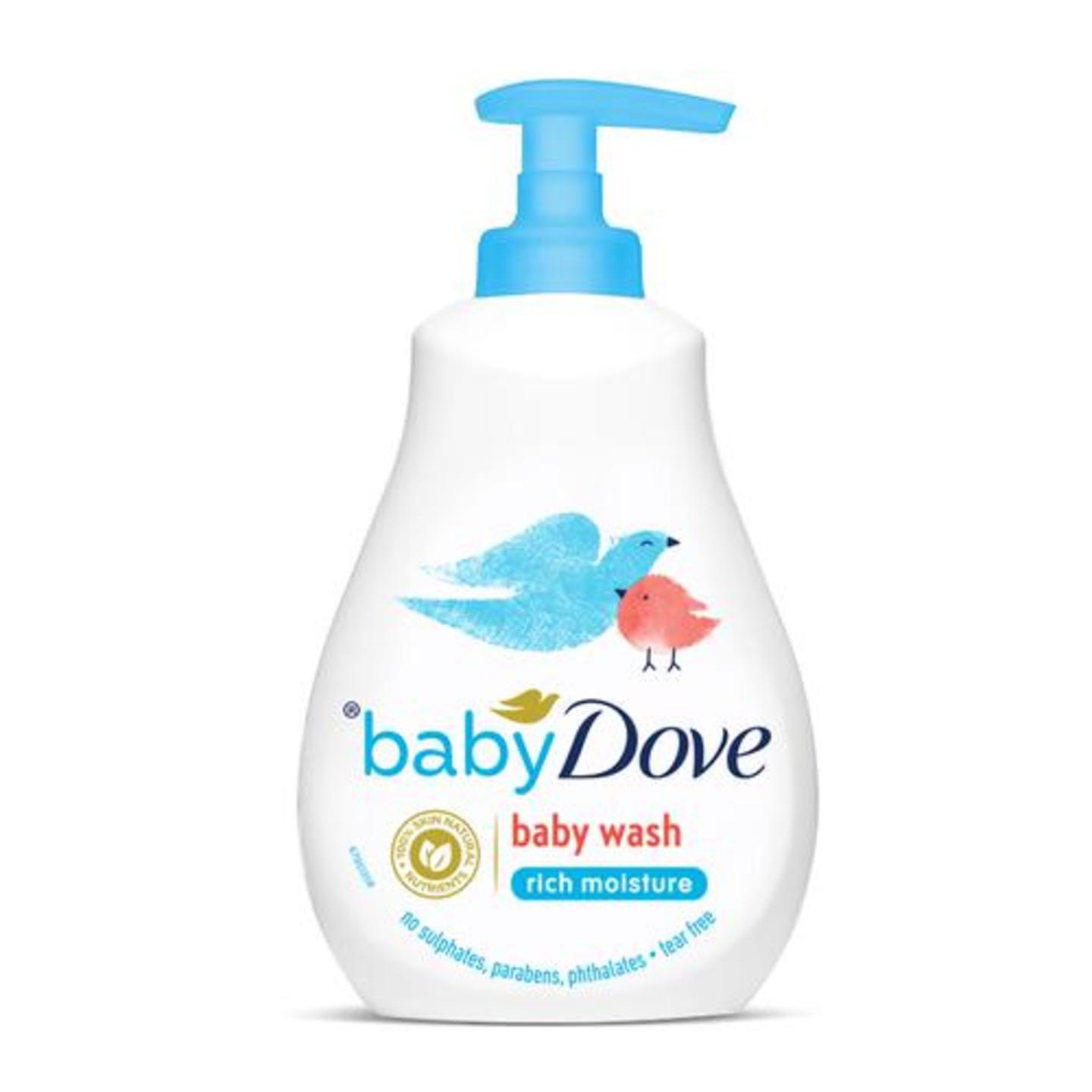 Baby Dove Rich Moisture Hair to Toe Baby Wash, 400 ml