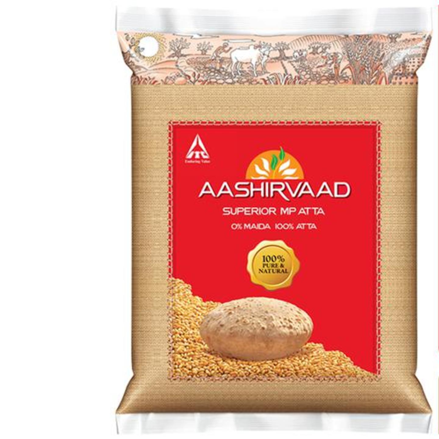 Aashirvaad Atta - Whole Wheat, 5 kg Pouch