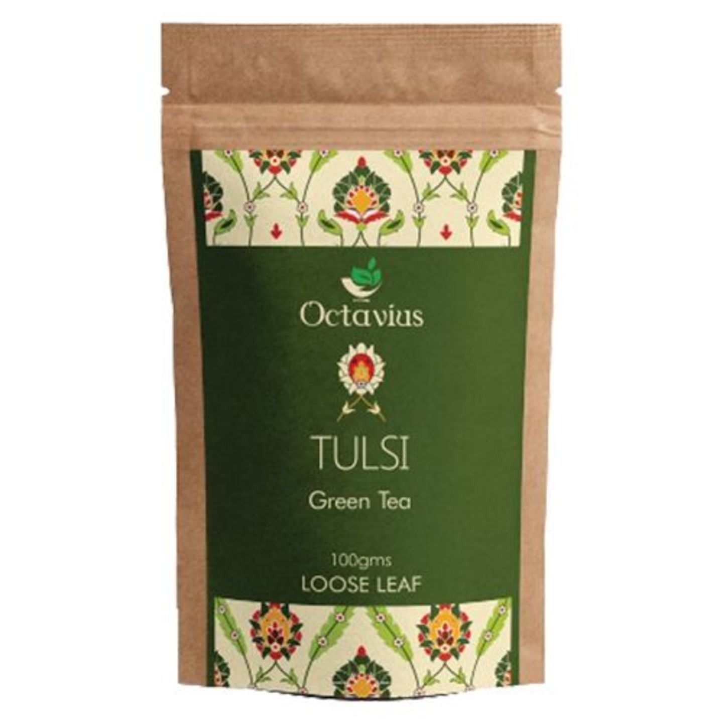 Octavius Green Tea - Tulsi Loose Leaf, 100