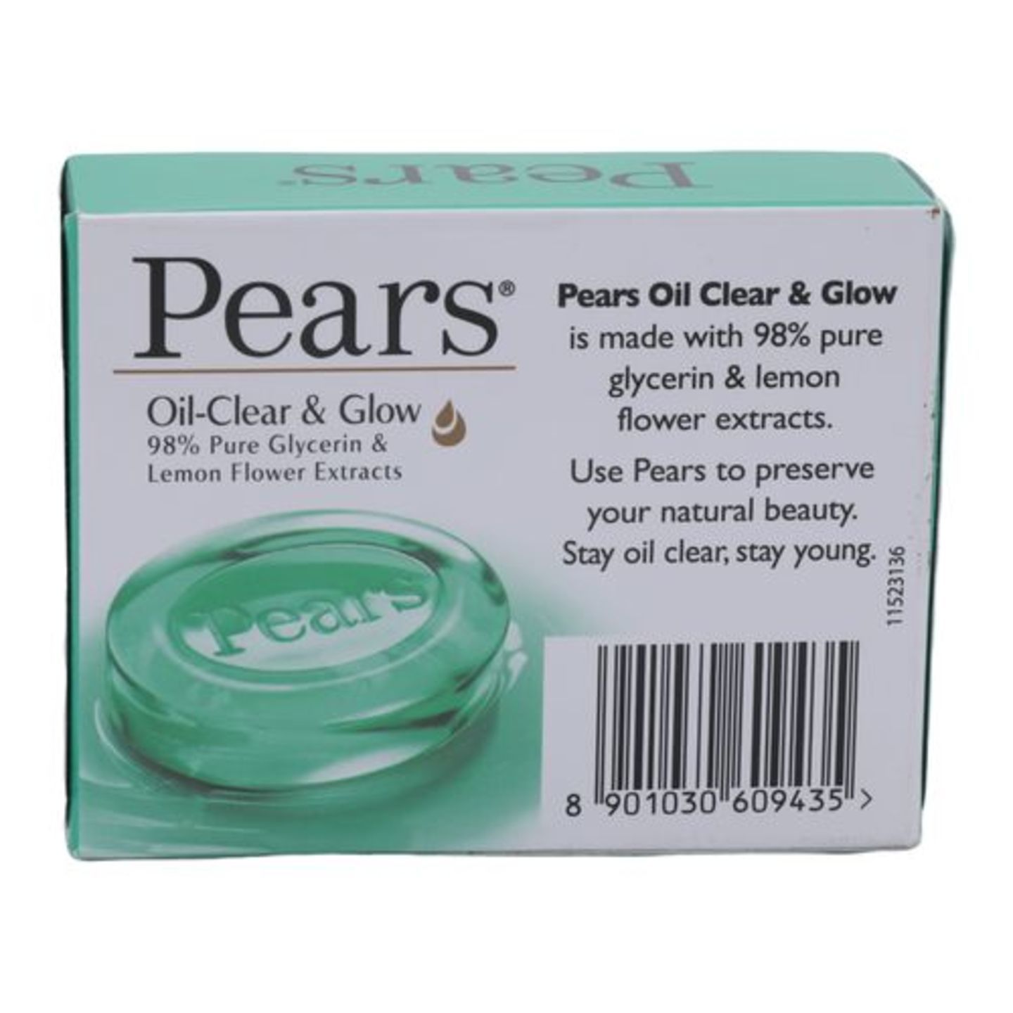 Pears Oil Clear & Glow Soap Bar, 75 g